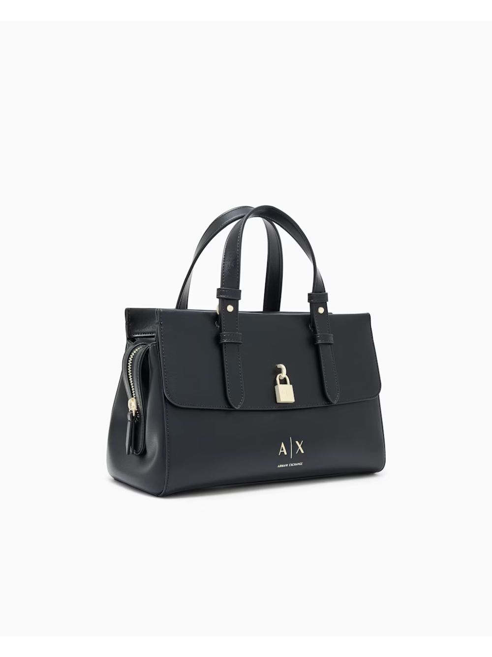 Borsa Armani con doppi manici e logo Donna - Nero