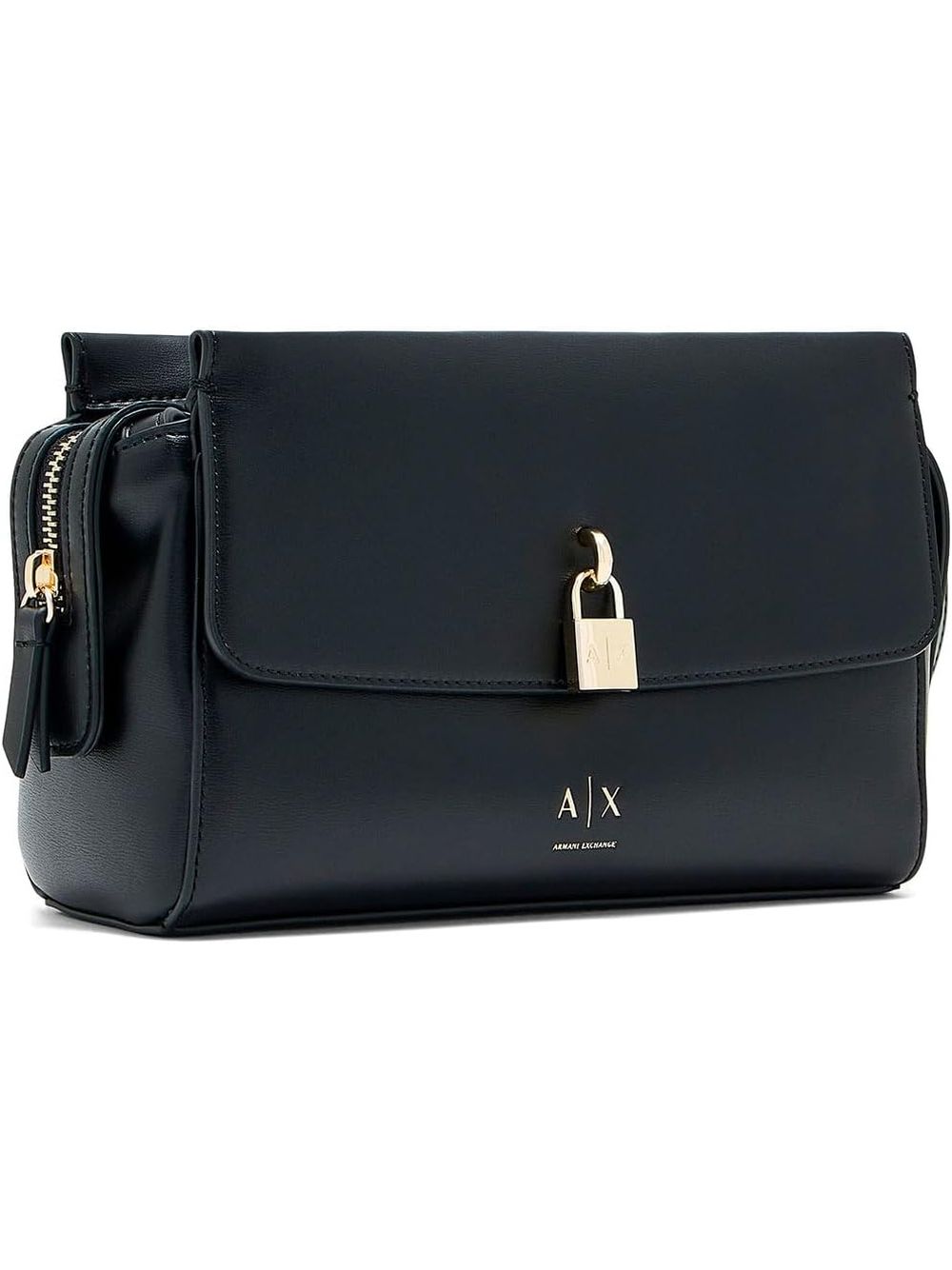 Borsa Tracolla Armani con patta e chiusura in metallo Donna - Nero