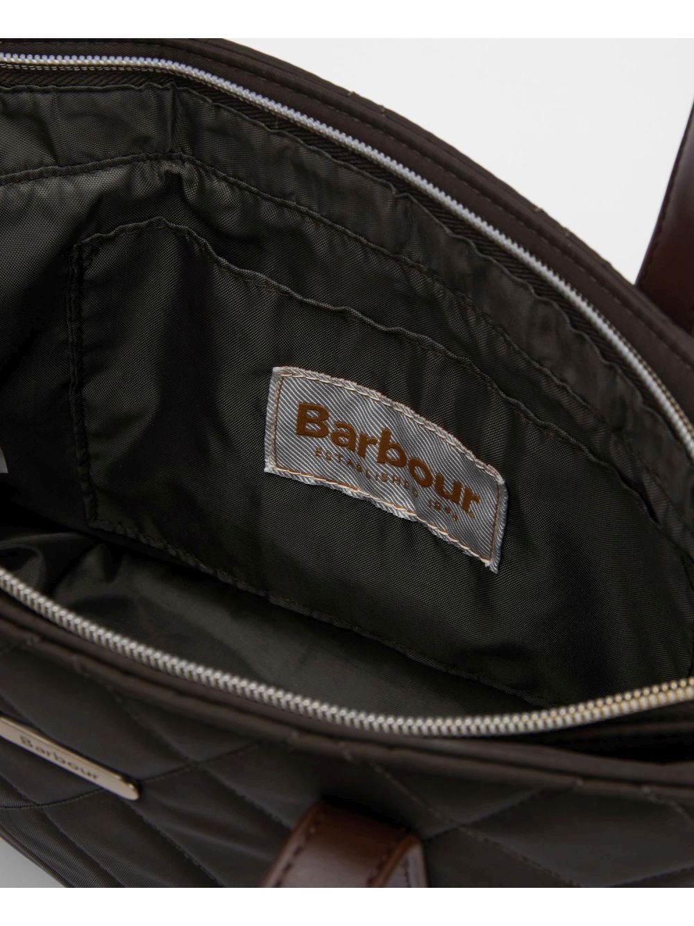 Borsa Barbour mini quilted Donna - Oliva
