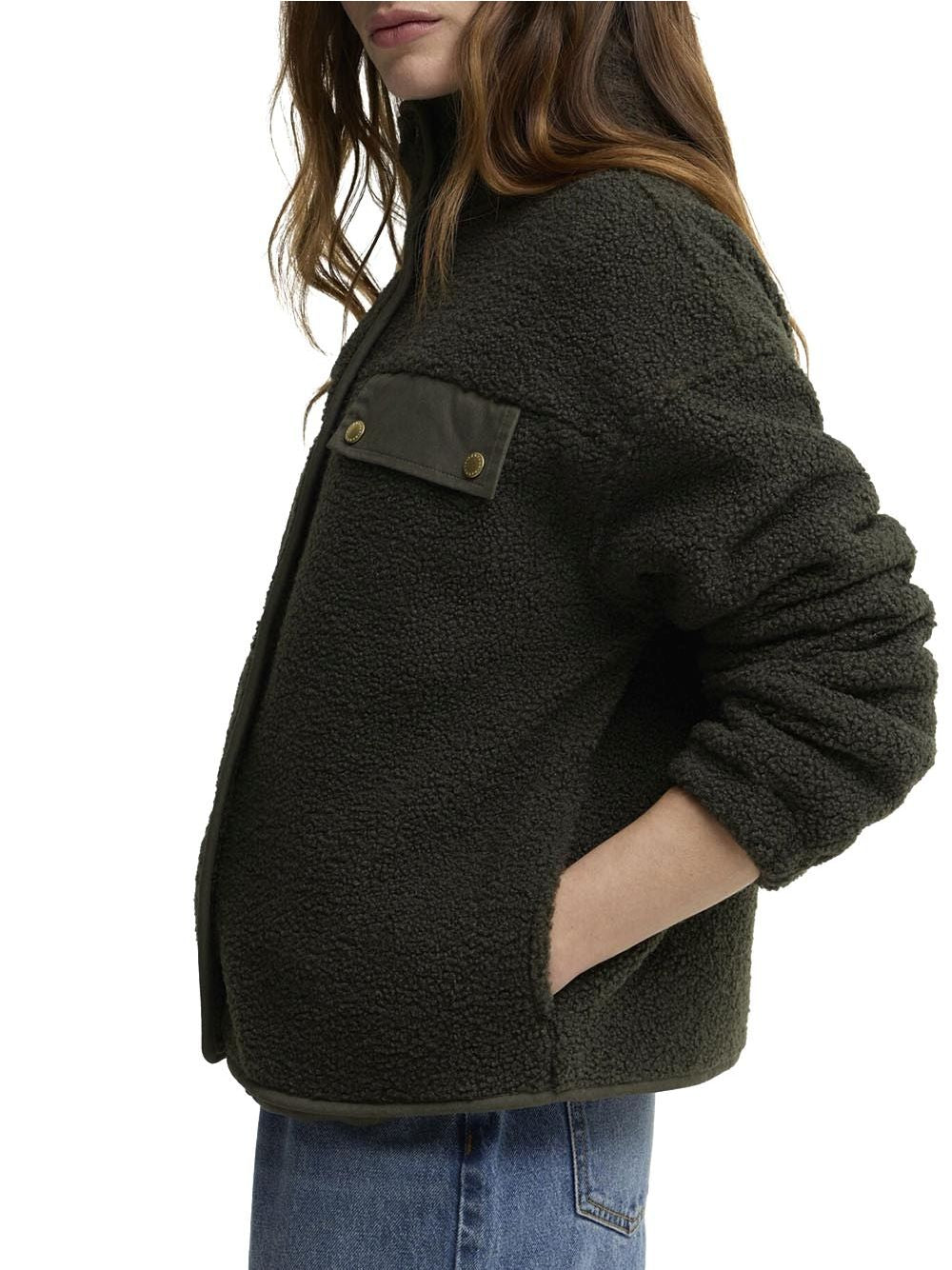 Pile Barbour mabel fleece Donna - Oliva