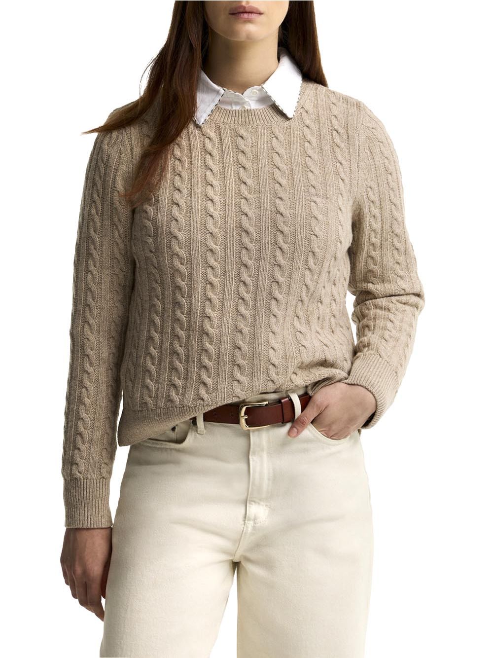 Pullover Barbour ashdown knitted Donna - Giallo
