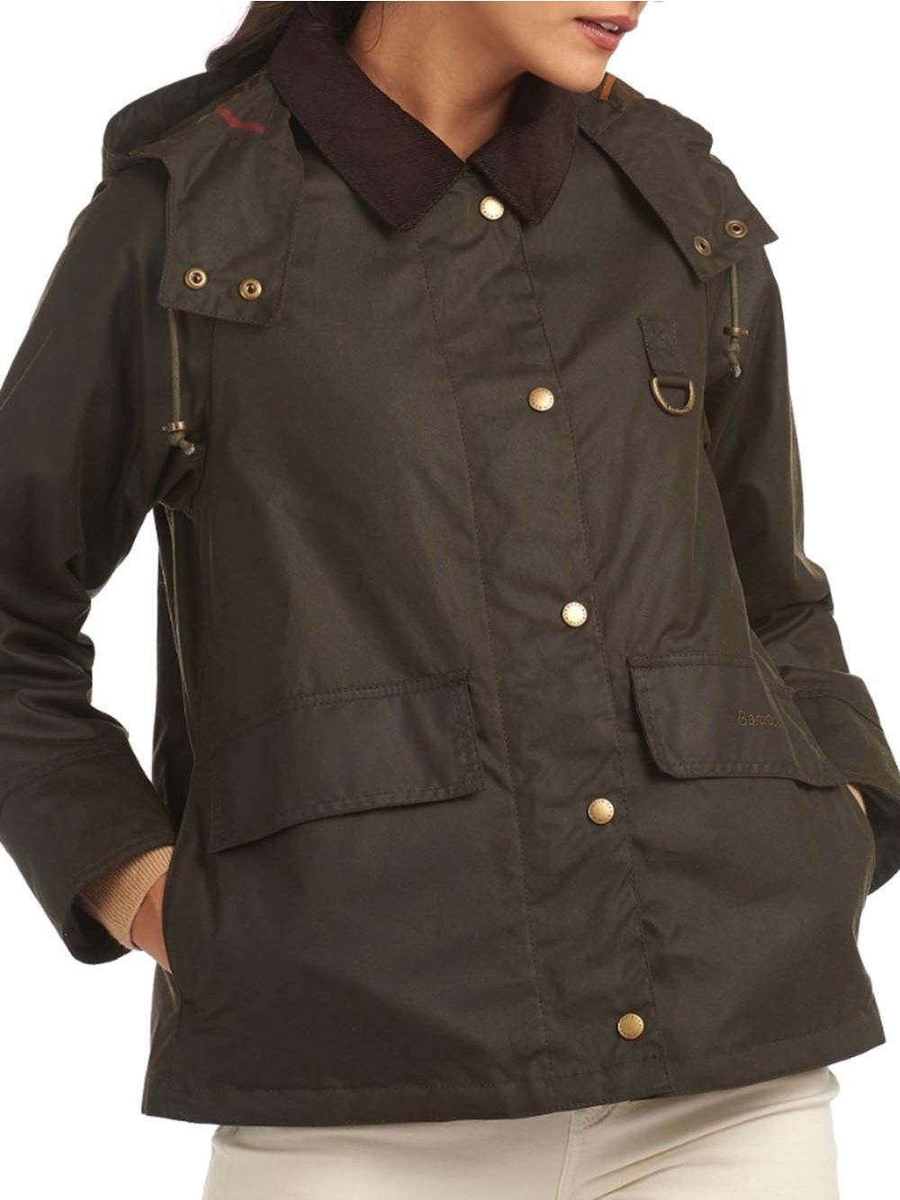 Giubbotto Barbour avon wax Donna - Verde