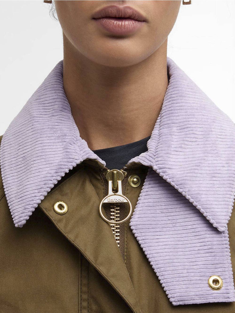 Giubbotto Barbour cropped beadnell Donna - Verde