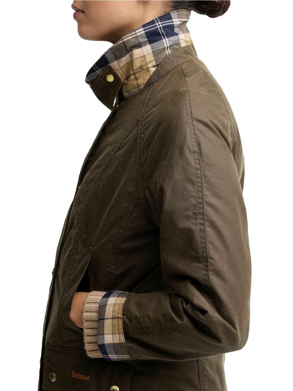 Giubbotto Barbour icons beadnell Donna - Oliva