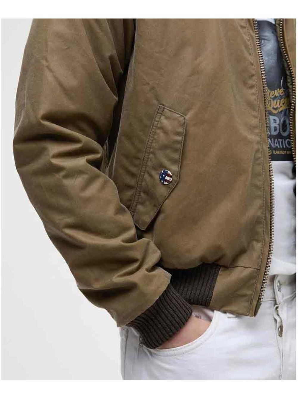 Giubbotto Barbour merchant wax Uomo - Beige