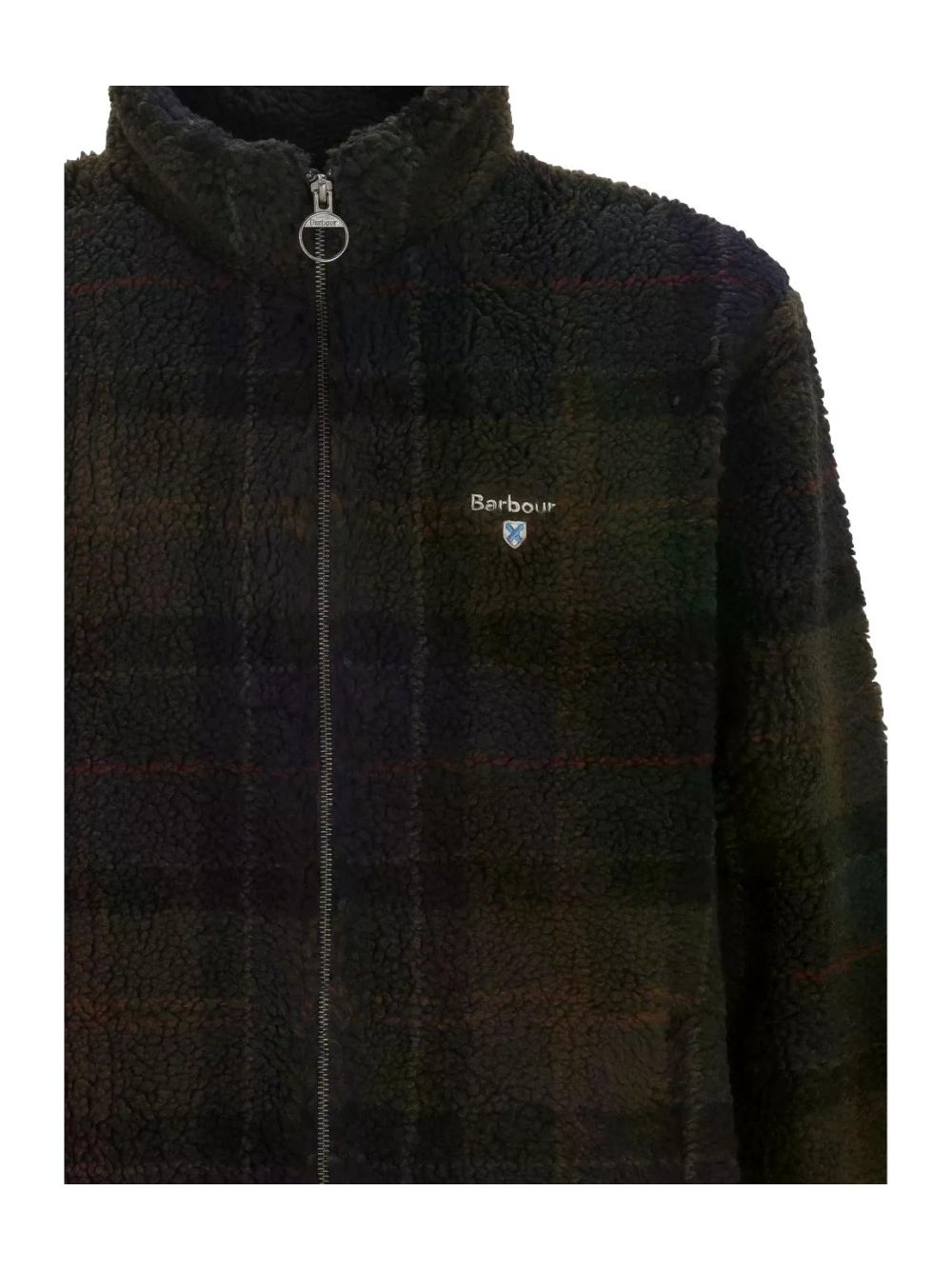 Felpa Barbour tartan fleece zip Uomo - Blu