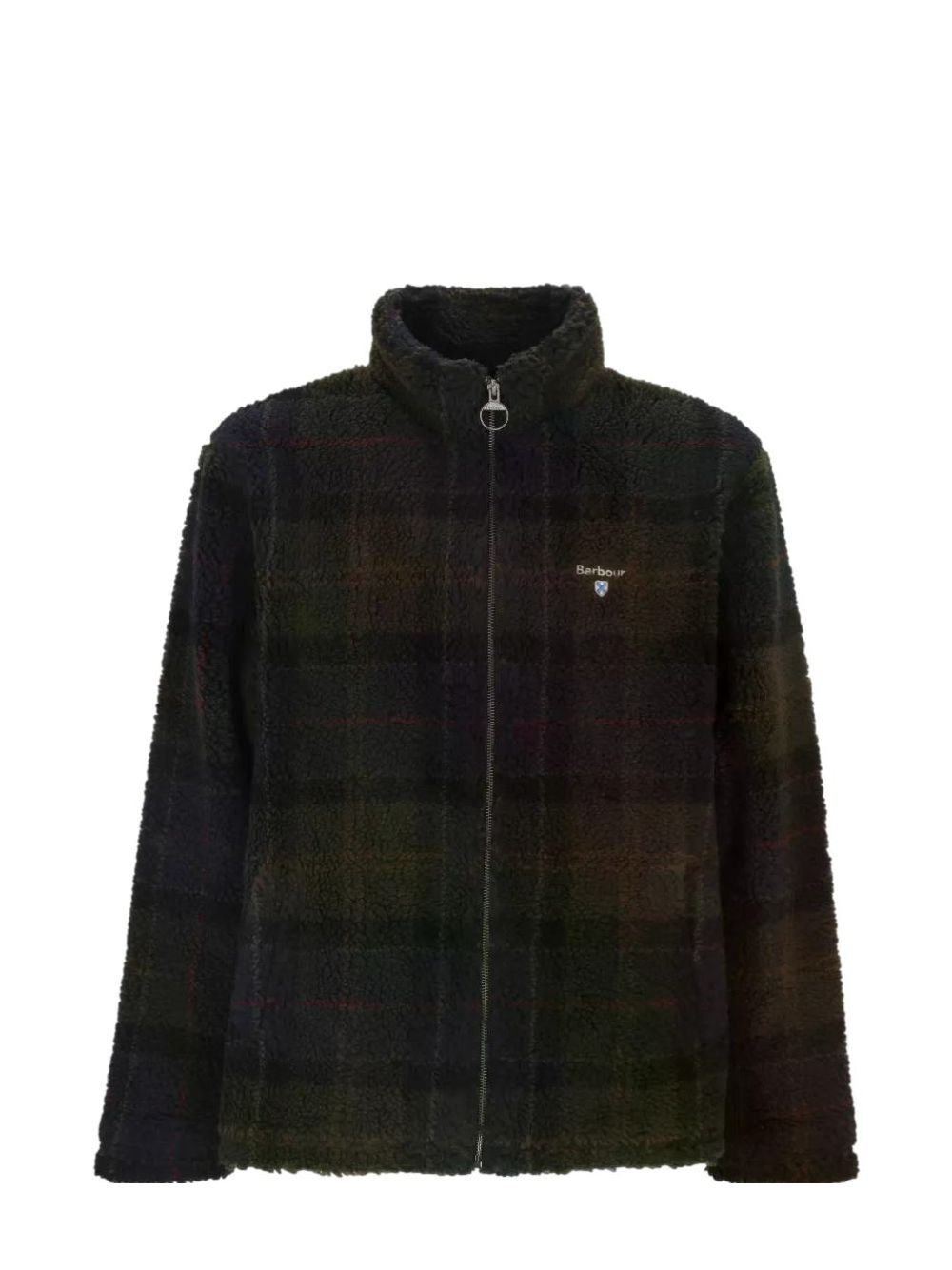 Felpa Barbour tartan fleece zip Uomo - Blu