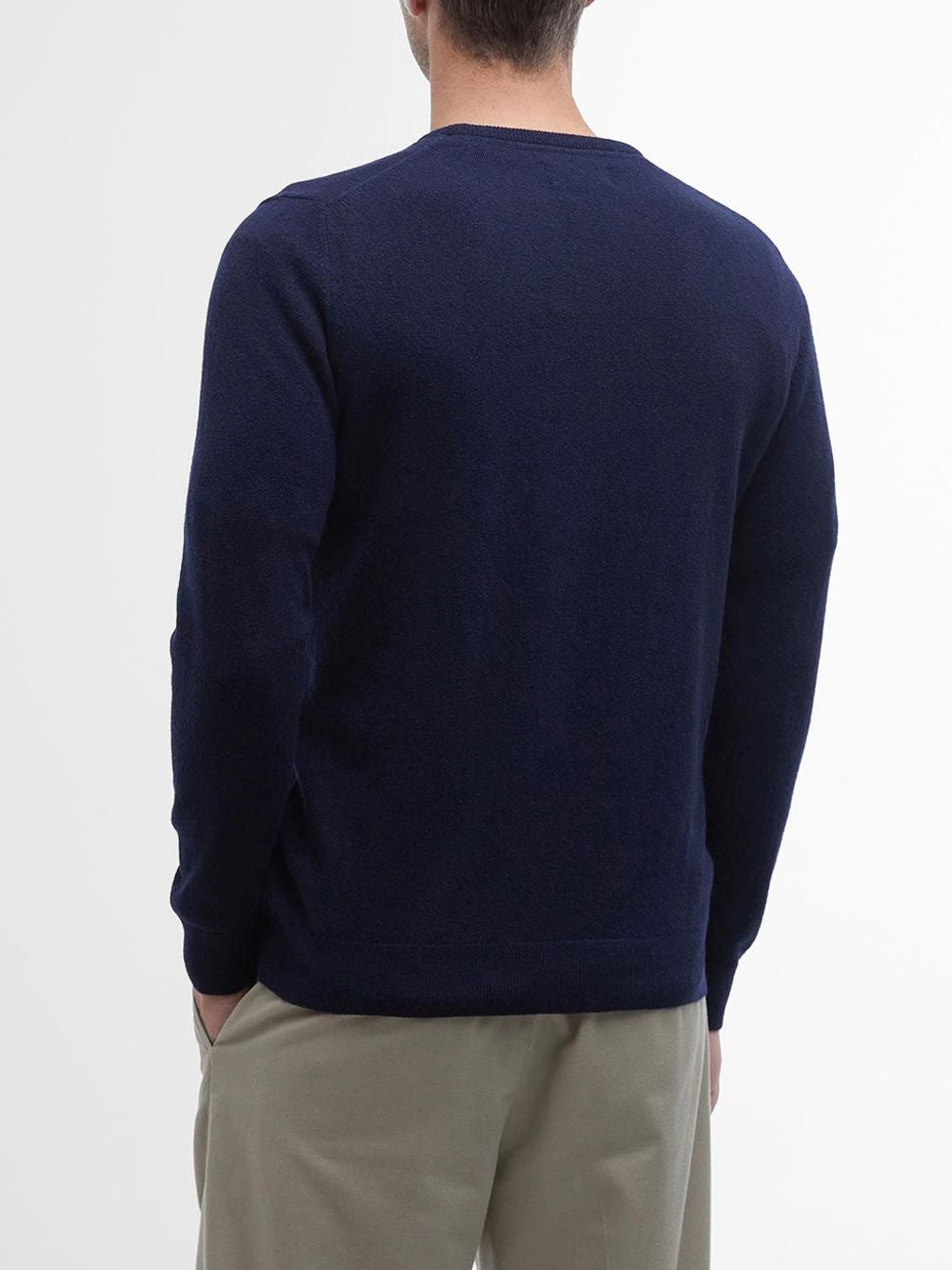 Pullover Barbour essential l/wool Uomo - Navy