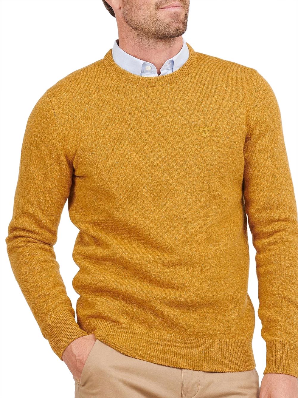 Pullover Barbour essential tisbury crew Uomo - Arancione