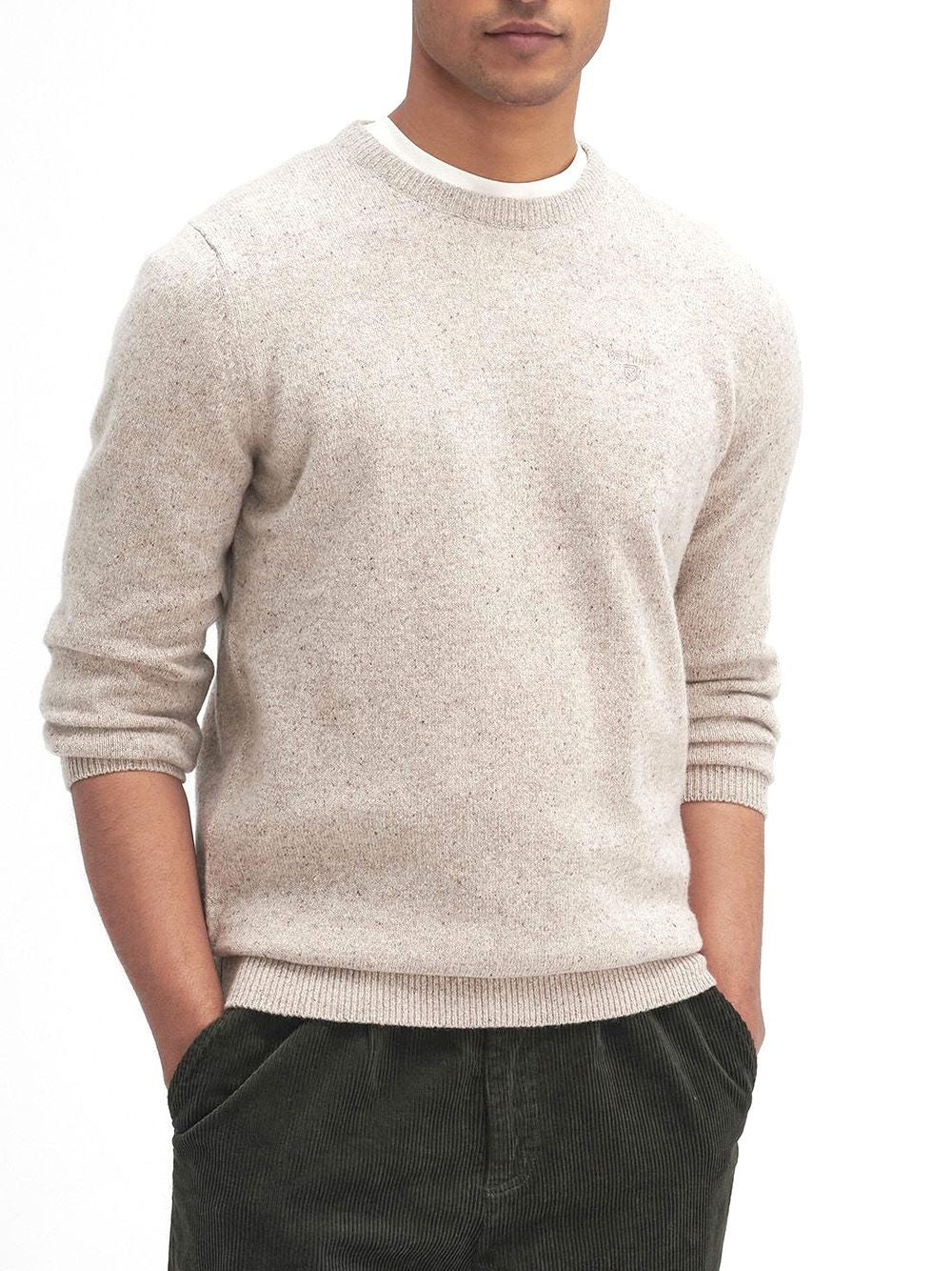 Pullover Barbour essential tisbury crew Uomo - Grigio