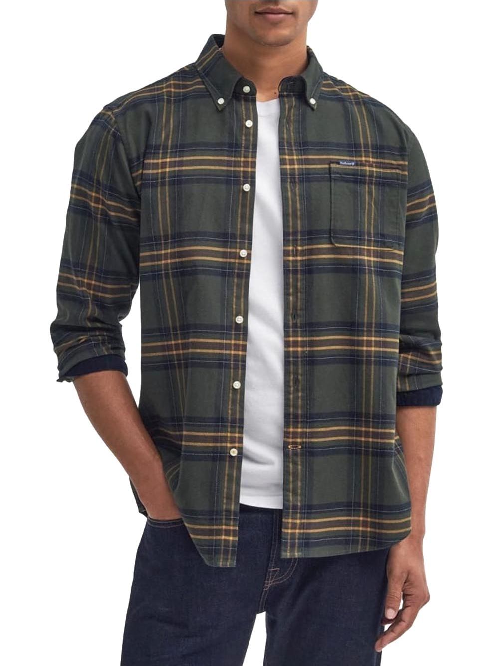 Camicia Barbour portdown tailored Uomo - Oliva