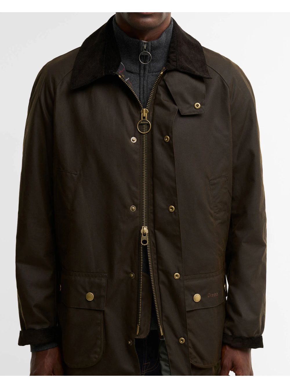Giubbotto Barbour ashby wax Uomo - Oliva