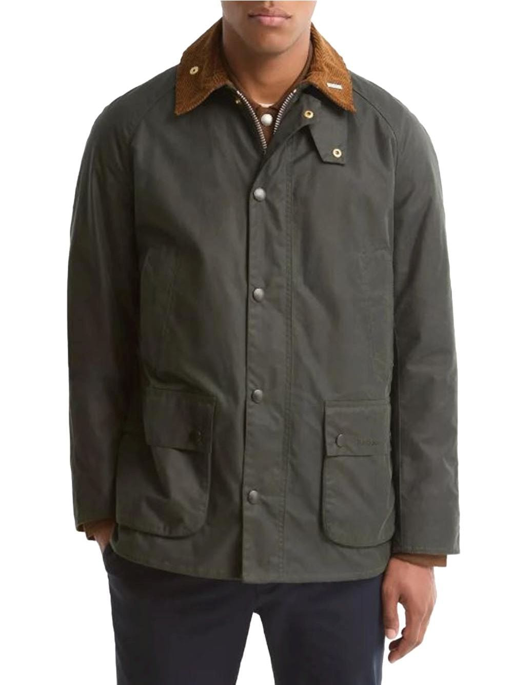 Giubbotto Barbour festive asby wax Uomo - Verde