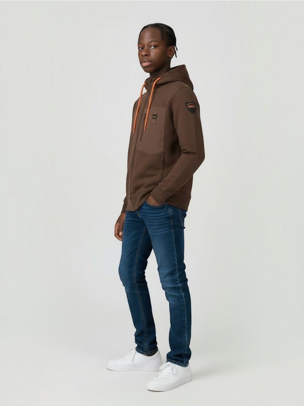 Felpa Blauer NEPTUNE Uomo - Marrone