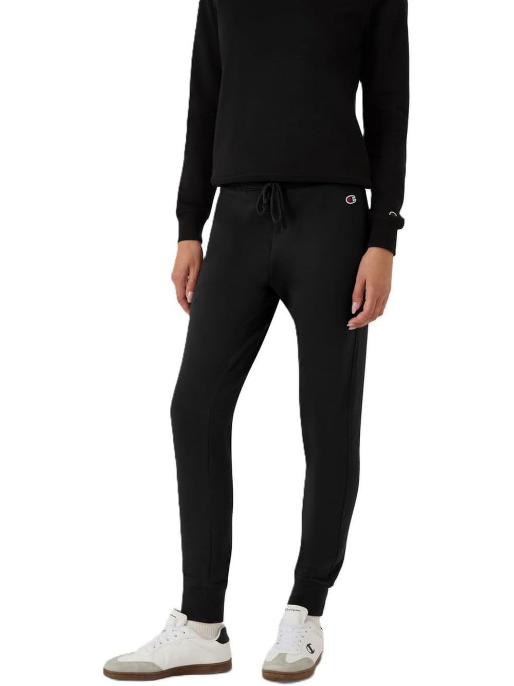 Pantalone Felpa Champion RIB CUFF Donna - Nero