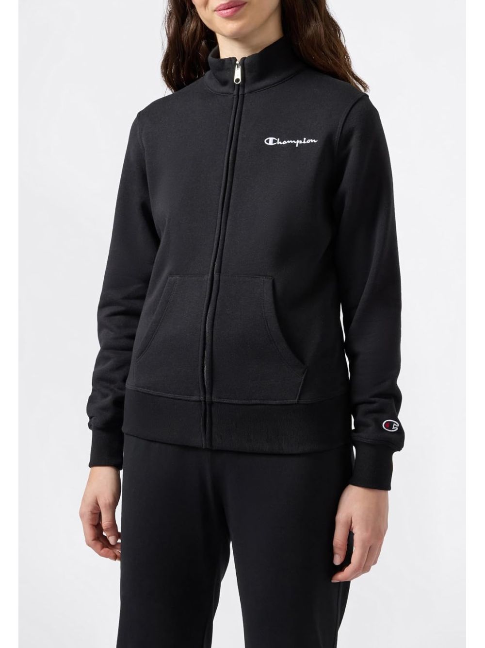 Felpa Champion FULL ZIP SWEATSHIRT Donna - Nero