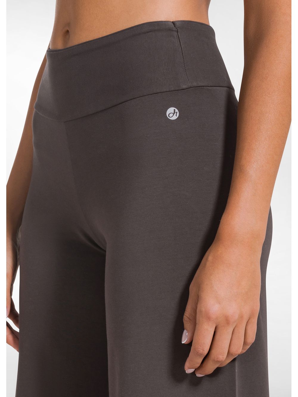 Leggings Deha JERSEY STRETCH WIDE LEG Donna - Marrone