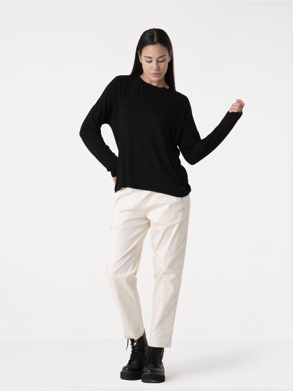 T-shirt Dimensione Danza l/s Donna - Nero
