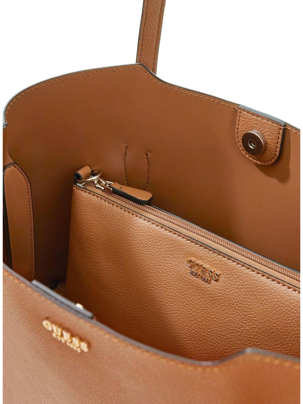 Borsa Guess MELODY 2 IN 1 TOTE Donna - Marrone