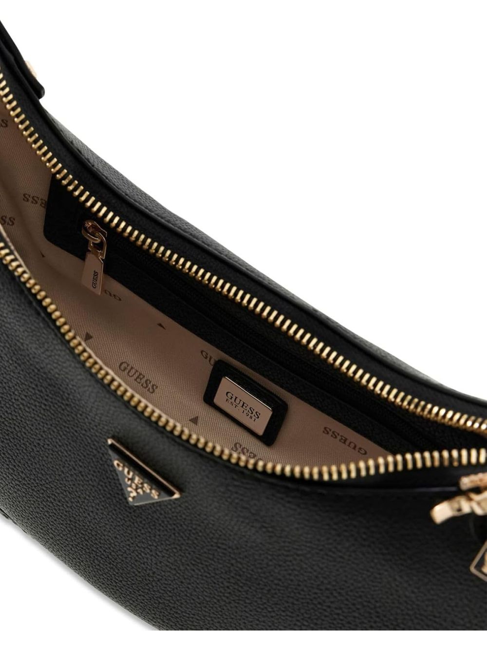 Borsa Guess PETRA HOBO Donna - Nero