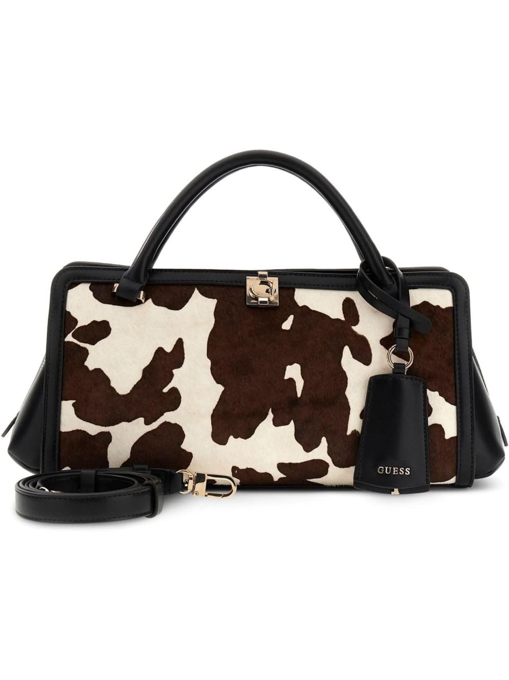Borsa Guess AUDREY SML GIRLFRIEND SATCHEL Donna - Marrone