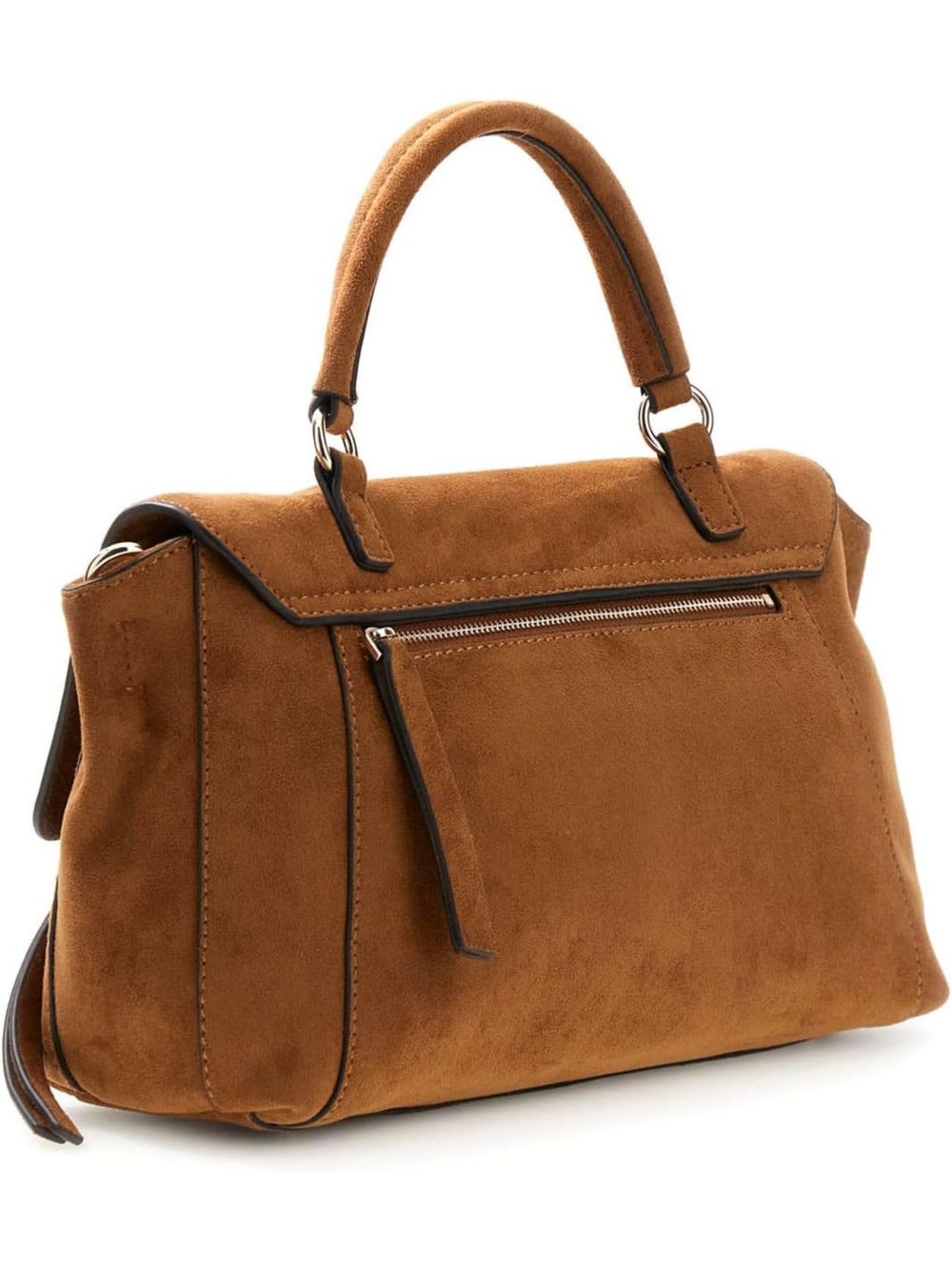 Borsa Guess DEVON TOP HANDLE FLAP Donna - Marrone