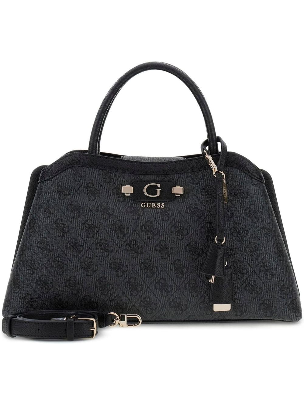 Borsa Guess LINDSEY GIRLFRIEND SATCHEL Donna - Nero