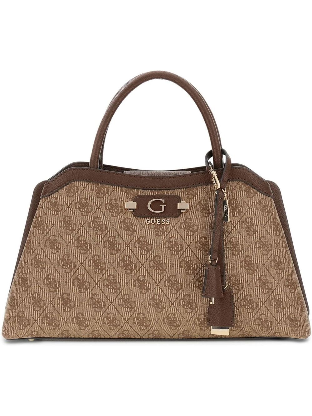 Borsa Guess LINDSEY GIRLFRIEND SATCHEL Donna - Marrone