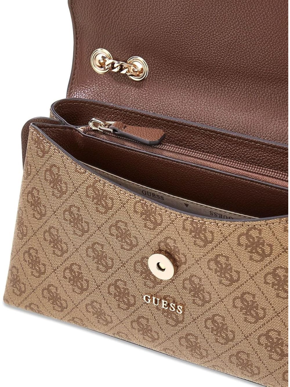 Borsa Guess LINDSEY CONVERTIBLE XBODY FLAP Donna - Marrone