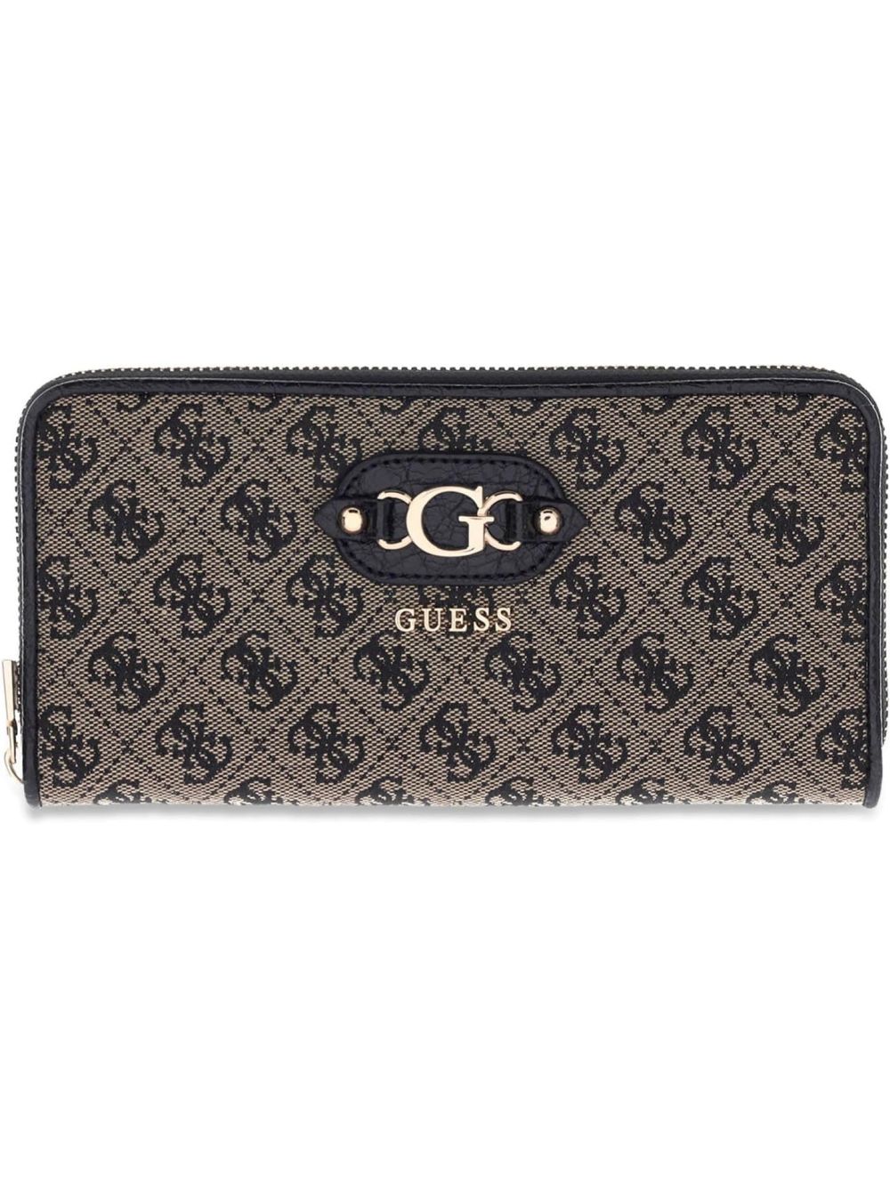 Portafoglio Guess SAMANTHA SLG LRG ZIP AROUND Donna - Nero