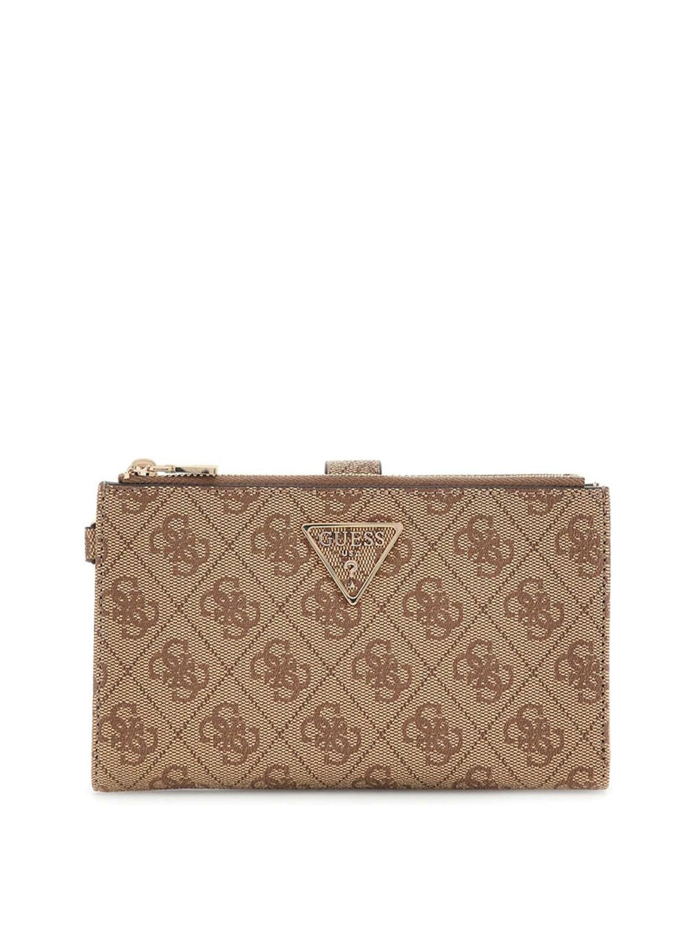 Portafoglio Guess LAUREL II SLG DBL ZIP ORGNZR Donna - Marrone