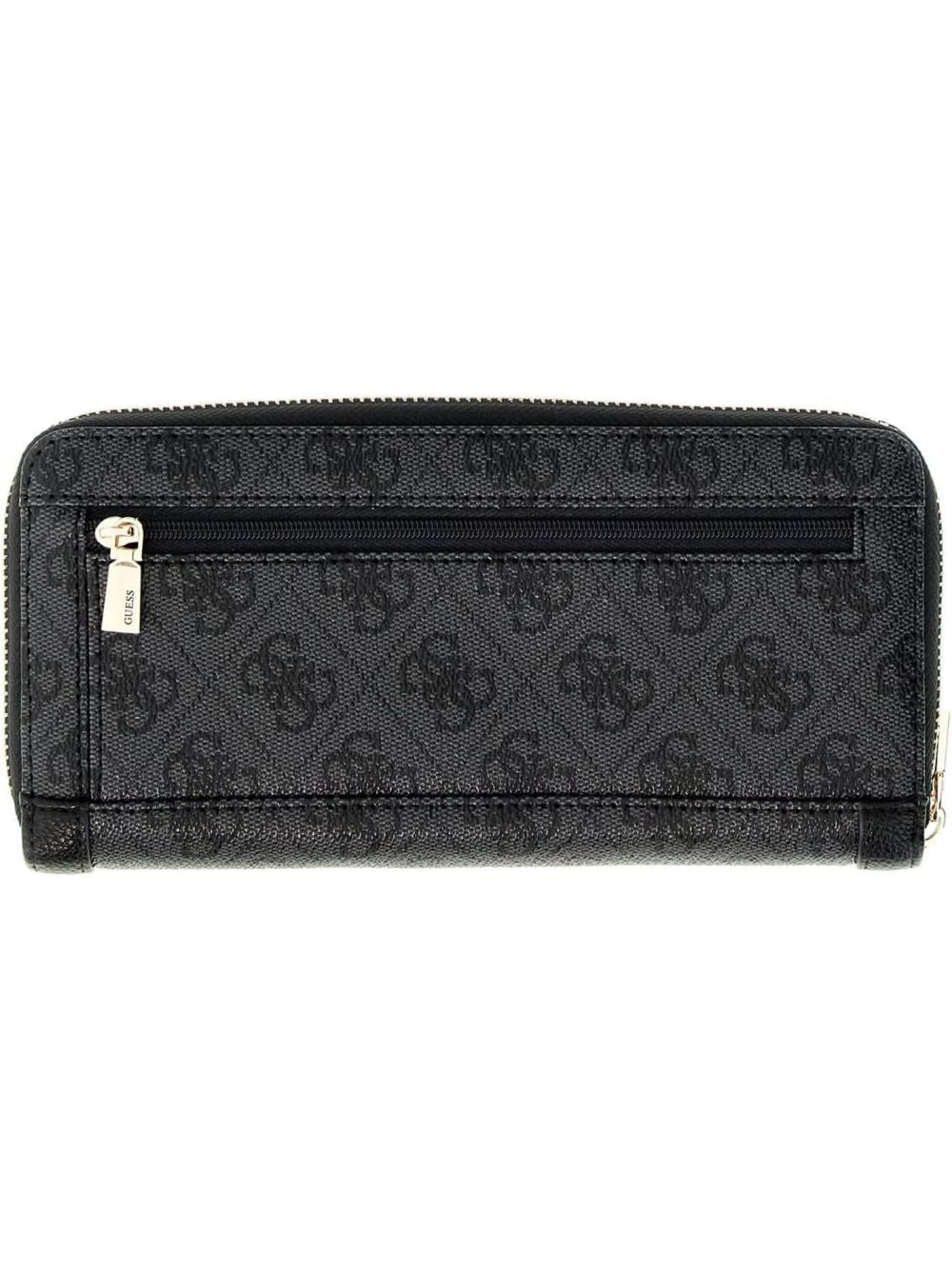 Portafoglio Guess LINDSEY SLG LARGE ZIP AROUND Donna - Nero