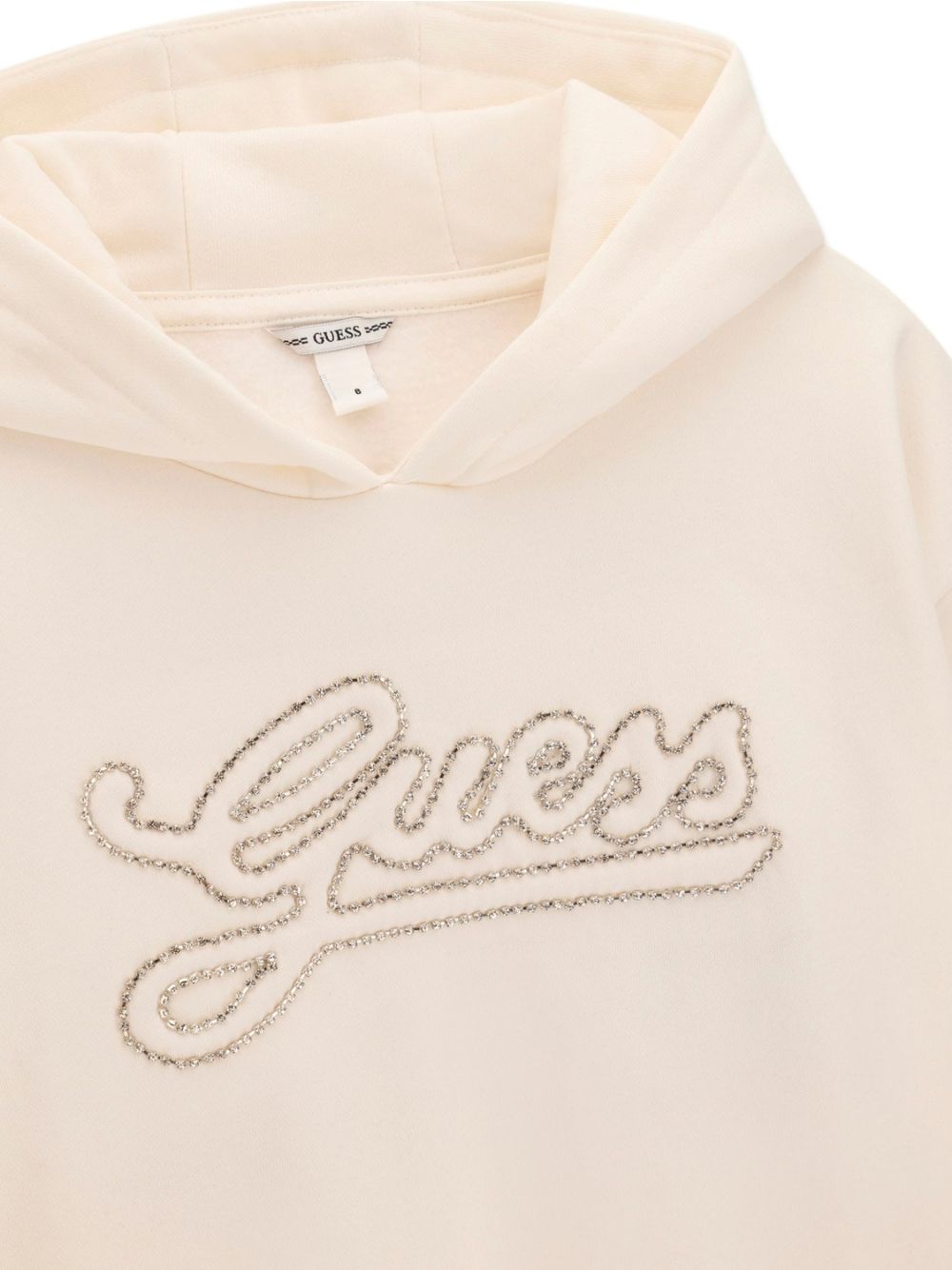 Felpa Guess RELAXED REGULAR HOODED LS ACT Bambina - Avorio