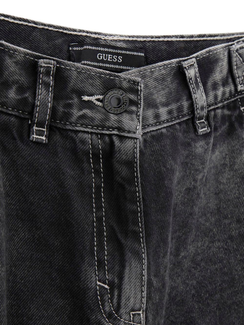 Jeans Guess RELAXED WIDE LEG CARPENTER RIG Bambina - Nero