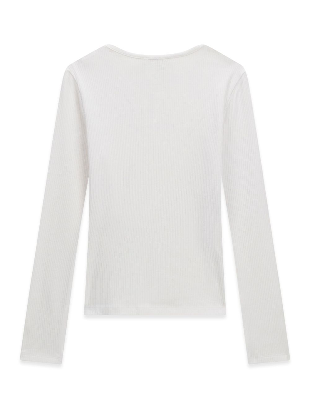 T-shirt Guess VISCOSE RIB LS T-SHIRT Bambina - Bianco