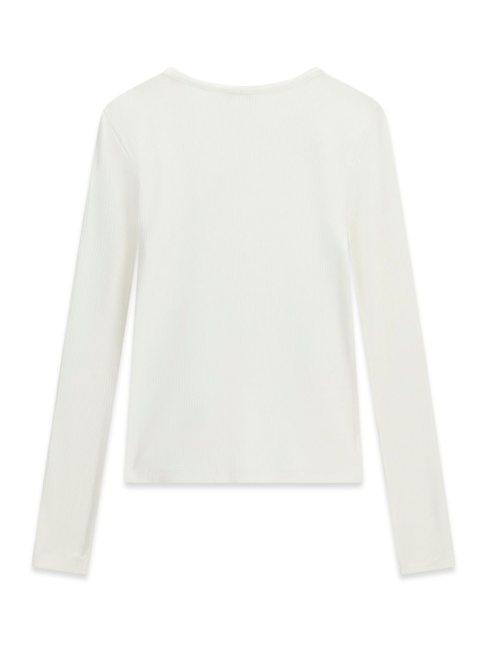 T-shirt Guess VISCOSE RIB LS T-SHIRT Bambina - Bianco