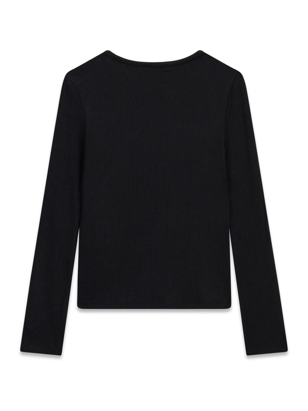 T-shirt Guess VISCOSE RIB LS T-SHIRT Bambina - Nero