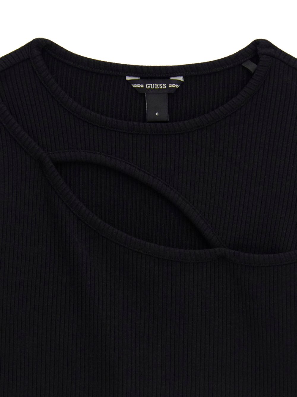 T-shirt Guess VISCOSE RIB LS T-SHIRT Bambina - Nero