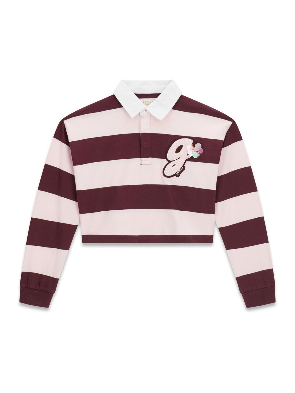 Polo Guess MIDI LS Bambina - Bordeaux