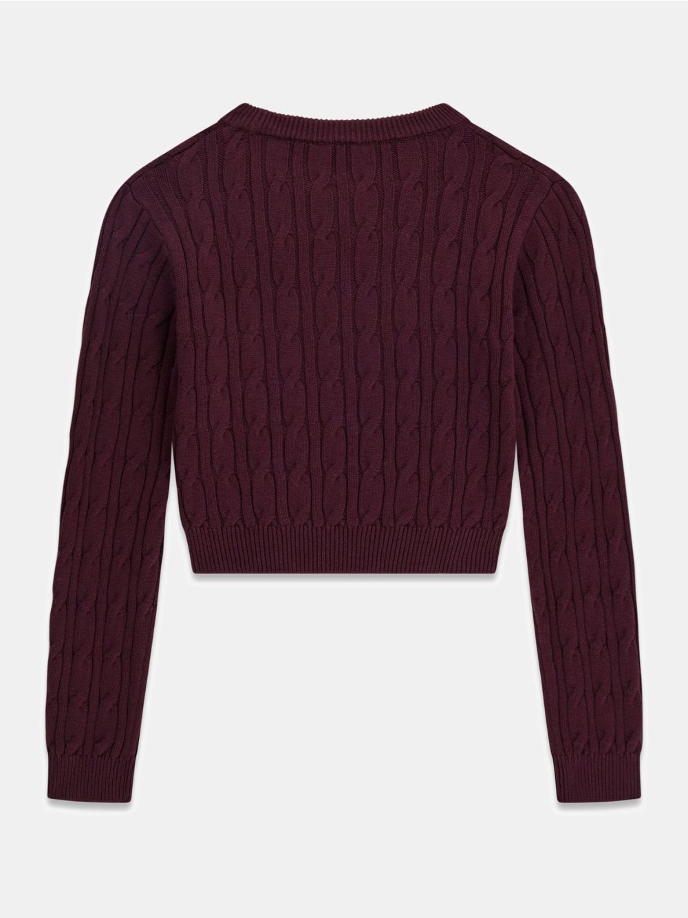 Maglia Guess CROP LS Bambina - Bordeaux
