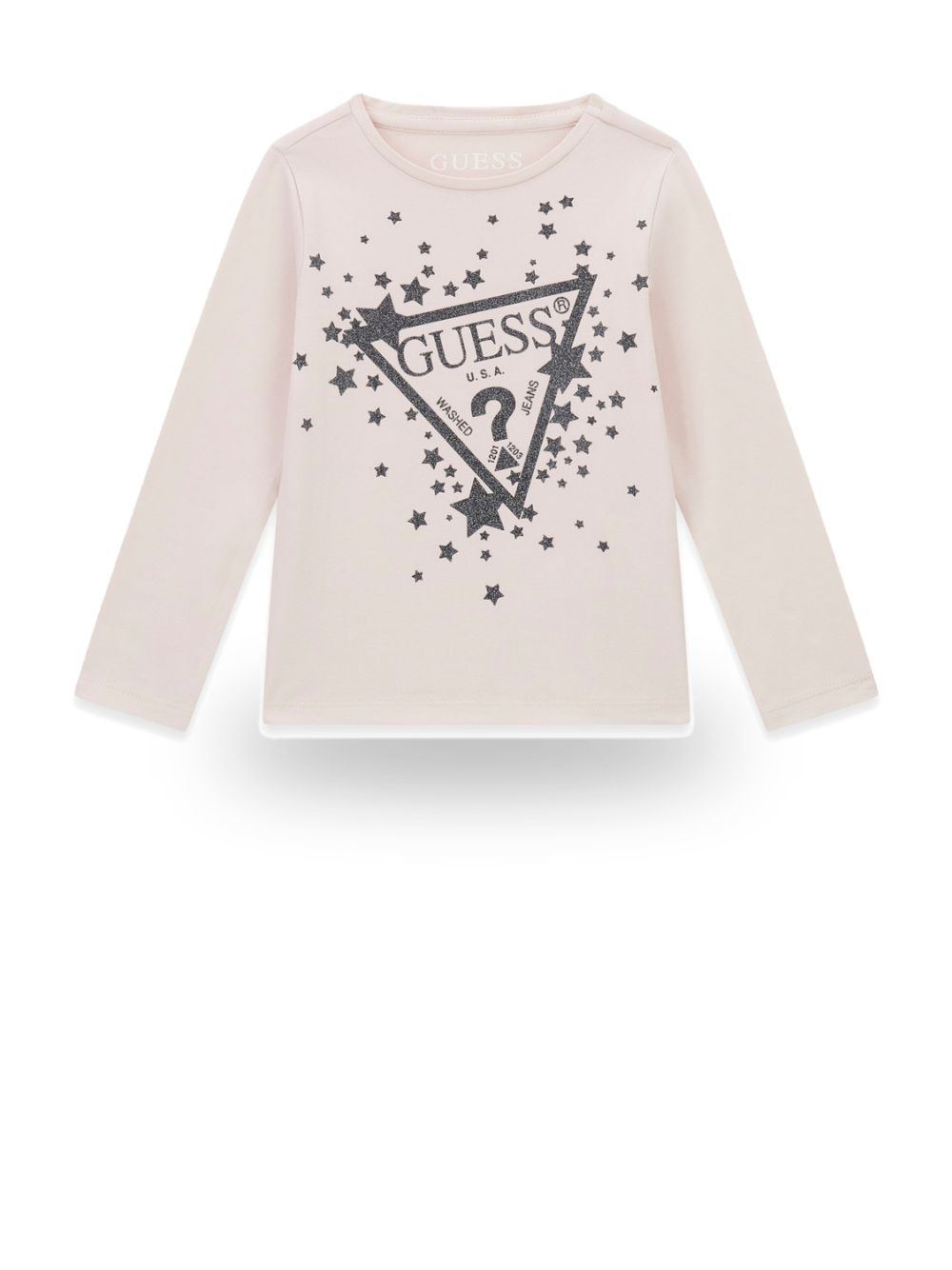 T-shirt Guess LS LOGO Bambina - Rosa