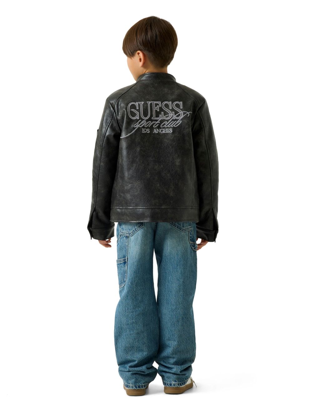 Giubbotto Guess PU PADDED LS Bambino - Nero