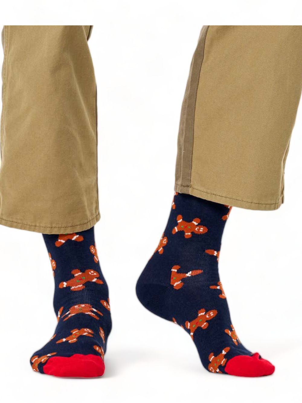 Calze Happy Socks GINGERBREAD MAN SOCK Unisex - Blu Happy Socks Angolo dello Sport