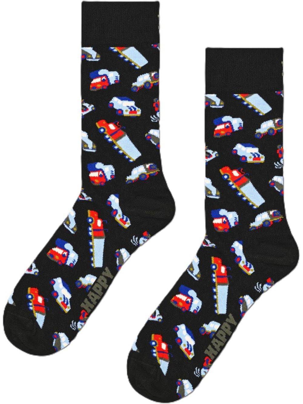 Calze Happy Socks TRAFFIC JAM SOCK Unisex - Nero