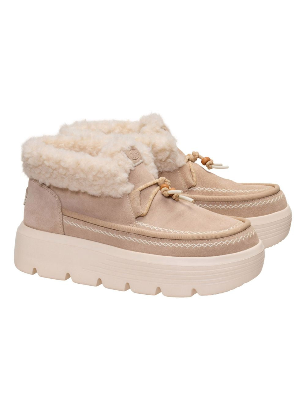 Sabot Hey Dude AUSTIN EDGE LOUNGE SUEDE Donna - Bianco