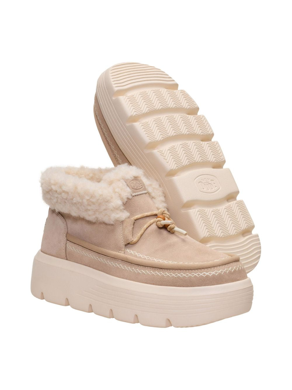 Sabot Hey Dude AUSTIN EDGE LOUNGE SUEDE Donna - Bianco