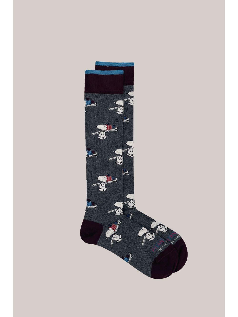 Calze In The Box SNOOPY SKI ALLOVER Uomo - Grigio