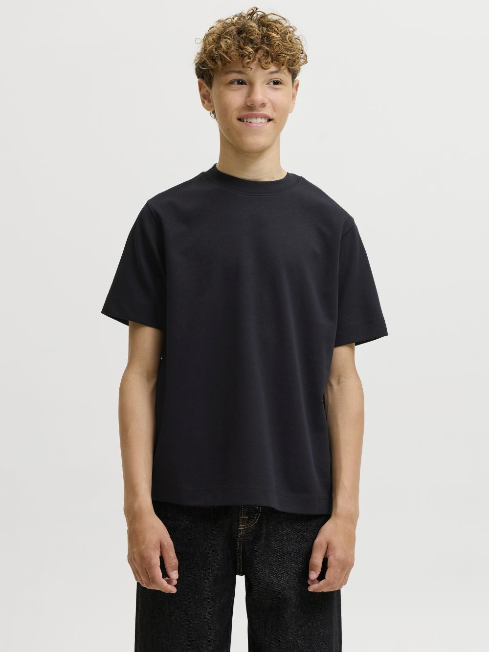 T-shirt Jack Jones BARRON TEE SS O-NECK Bambino - Nero