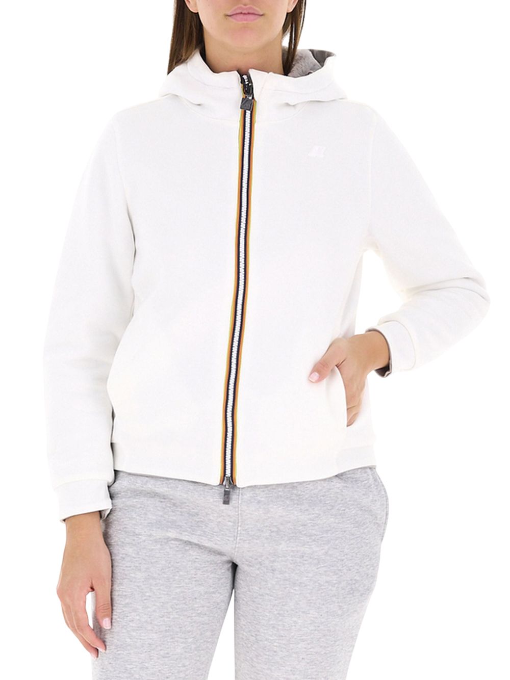 Pile K-Way DEVA LIGHT SPACER FUR DOUBLE Donna - Bianco