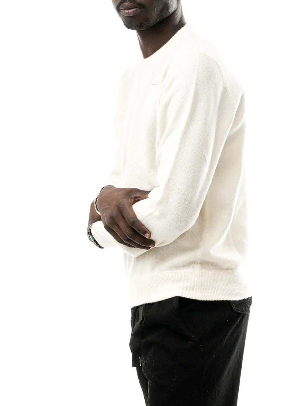Pullover K-Way SEBASTIEN FLEECE STITCH Uomo - Bianco